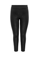 Women Leggings Only Carmakoma Carnew Sanira Coated Black Leo