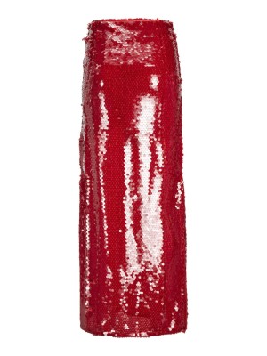 Fusta Jjxx Jxava Sequin Long Flame Scarlet