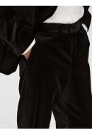 Pantaloni Barbati Selected Slhslim-Hale Velvet Trs Black