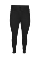 Blugi Dama Vero Moda Curve Vmdonna Shr Skinny Black Denim