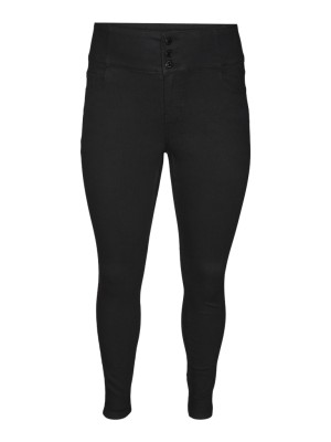 Blugi Dama Vero Moda Curve Vmdonna Shr Skinny Black Denim