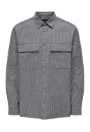 Men Shirt Only&Sons Onssimon 2Pkt Check Rlx Dark Navy