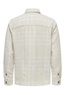 Men Shirt Only&Sons Onssean Life Check Oatmeal