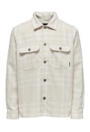 Men Shirt Only&Sons Onssean Life Check Oatmeal