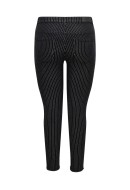 Women Pants Only Carmakoma Carblush-Vada Shine Stripe Black Stripes