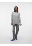 Pulover Dama Vero Moda Vmfiluca O-Neck Long Light Grey Melange