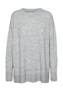 Pulover Dama Vero Moda Vmfiluca O-Neck Long Light Grey Melange