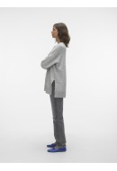 Pulover Dama Vero Moda Vmfiluca O-Neck Long Light Grey Melange