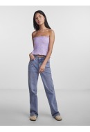 Maieu Dama Pieces Pcmira Short Bandau Smock Lavander White Flower