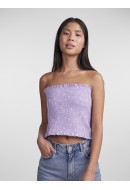 Maieu Dama Pieces Pcmira Short Bandau Smock Lavander White Flower