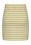 Fusta Pieces Pcbibbi H/W Short Cloud Dancer Stripes Lemon