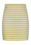 Fusta Pieces Pcbibbi H/W Short Cloud Dancer Stripes Lemon
