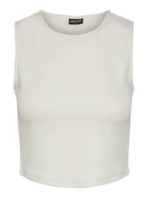 Maieu Dama Pieces Pcmiggi Crop Cloud Dancer