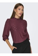 Women Blouse Jacqueline De Young Jdycathinka Highneck Windsor Wine