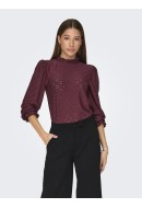 Women Blouse Jacqueline De Young Jdycathinka Highneck Windsor Wine