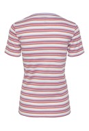 Tricou Dama Pieces Pcjay Jay Cloud Dancer Stripes Hot Coral Lavander Sugar Plum