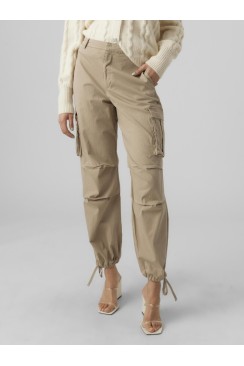 Pantaloni Dama Vero Moda Vmcallymr Wide Cargo Silver Mink