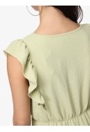 Rochie Pieces Pcarianna S/L Frill Lint