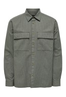 Men Shirt Only&Sons Onssimon 2Pkt Check Rlx Dusty Olive