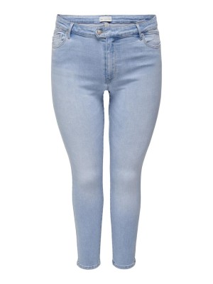 Blugi Dama Only Carmakoma Carcarmen Rg Sk Detail La Dnm Tai8 Light Blue Denim