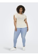 Blugi Dama Only Carmakoma Carcarmen Rg Sk Detail La Dnm Tai8 Light Blue Denim