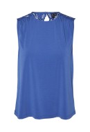 Bluza Dama Vero Moda Vmana Lace O-Neck Beaucoup Blue