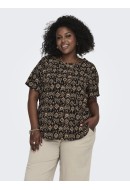 Bluza Dama Only Carmakoma Carvica Black/Dessert