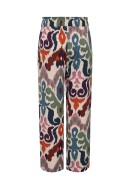 Pantaloni Dama Jdygry Hw Wide Burnt Brick/ Boho Print