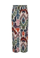 Pantaloni Dama Jdygry Hw Wide Burnt Brick/ Boho Print