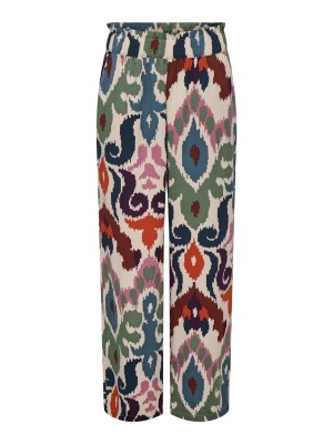 Pantaloni Dama Jdygry Hw Wide Burnt Brick/ Boho Print