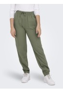 Pantaloni Dama Only Onlcaro Mw Lin Pull-Up Cargo Oil Green