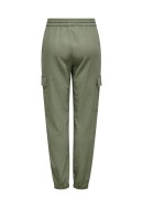 Pantaloni Dama Only Onlcaro Mw Lin Pull-Up Cargo Oil Green