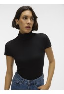 Bluza Dama Vero Moda Vmirwina Cap Sleeve Rollneck Black