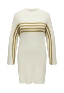 Rochie Only Carmakoma Carkatia Stripe Mockneck Whitecap Gray