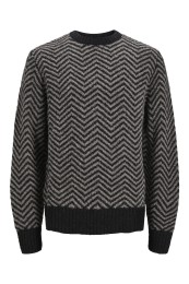 Pulover Barbati Jack&Jones Jprblufreddy Crew Neck Ghost Gray