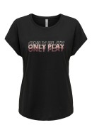 Women T-shirt Only Play Onpjanise Loose Black