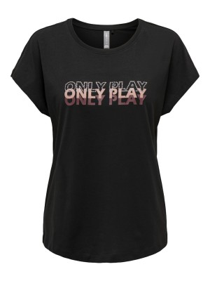 Women T-shirt Only Play Onpjanise Loose Black