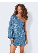 Rochie Noisy May Nmscarlett One Shoulder Dark Blue Detail Sequins