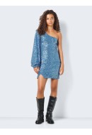 Rochie Noisy May Nmscarlett One Shoulder Dark Blue Detail Sequins