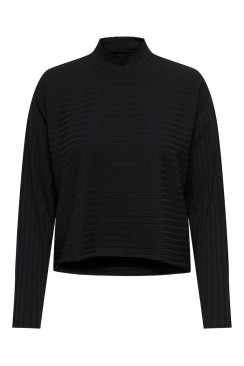 Women Blouse Only Onlinga Highneck Black