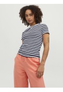 Women T-shirt Jjxx Jxgigi Str Stripe Bright White/Black