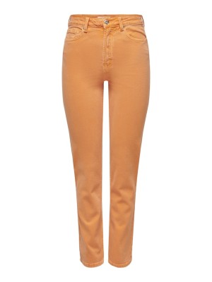 Blugi Dama Only Onlemily Hw Straight Ank Tangerine