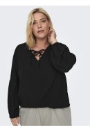 Bluza Dama Only Carmakoma Carzeba V-Neck Black