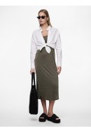 Dress Pieces Pcbillo Tank Midi Grape Leaf Detail Gold Lurex