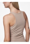 Rochie Pieces Pcruka Boxer Tank Silver Mink
