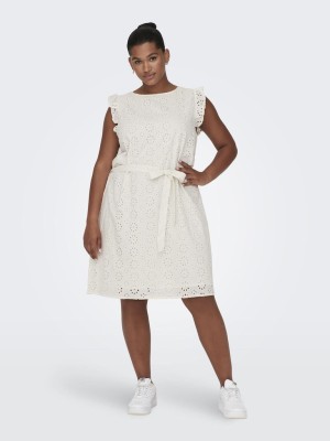 Rochie Only Carmakoma Chester Belt Short Cloud Dancer