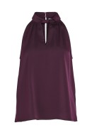 Women Top Vila Vielma Sl Halterneck Winter Bloom