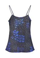 Women Top Noisy May Nmholly Sl Singlet Amparo Blue Aop Black