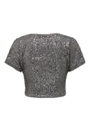 Bluza Dama Only Onllana Sequins Short Gull /Silver Seq