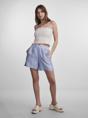 Pantaloni Scurti Dama Pieces Pcjoy Hw Airy Blue